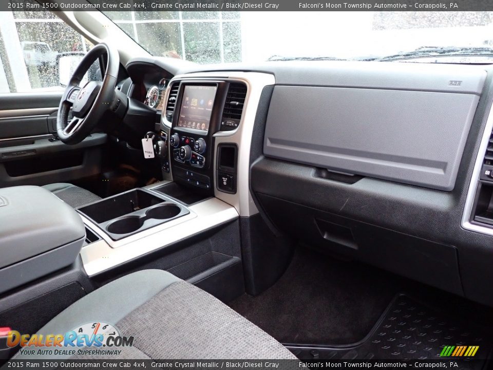 2015 Ram 1500 Outdoorsman Crew Cab 4x4 Granite Crystal Metallic / Black/Diesel Gray Photo #10