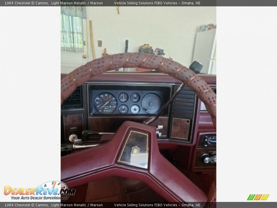 1984 Chevrolet El Camino Light Maroon Metallic / Maroon Photo #2