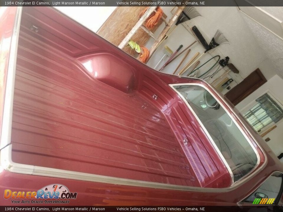 1984 Chevrolet El Camino Light Maroon Metallic / Maroon Photo #5