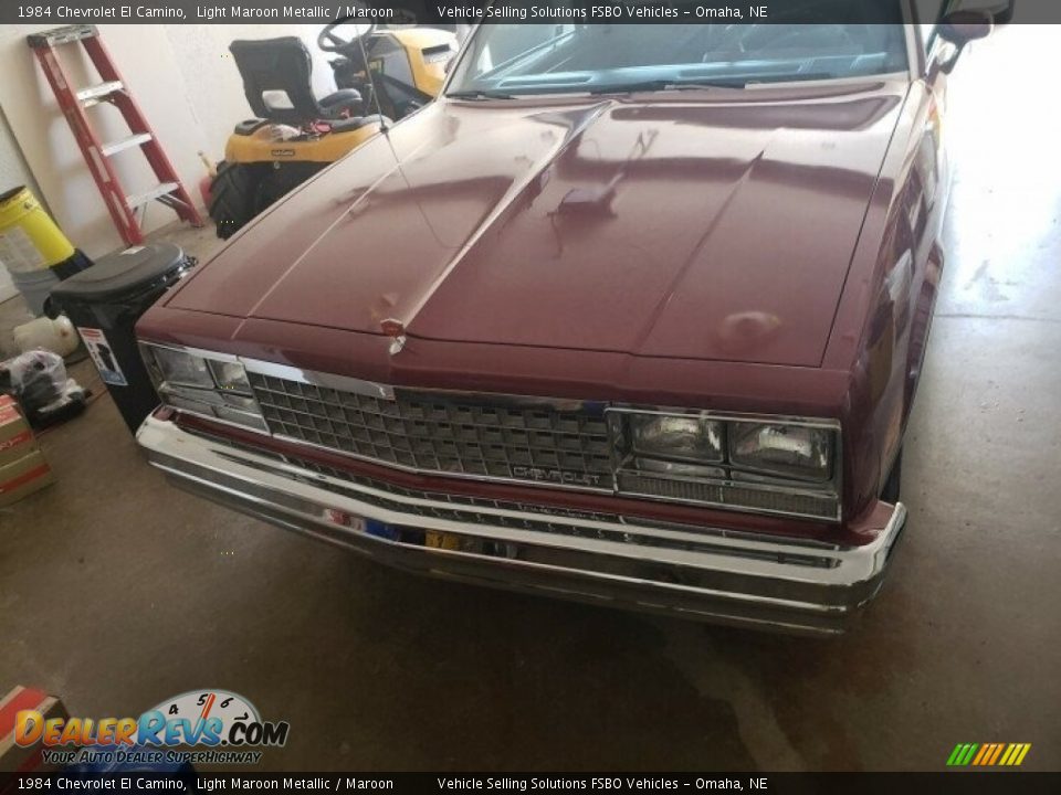 1984 Chevrolet El Camino Light Maroon Metallic / Maroon Photo #6