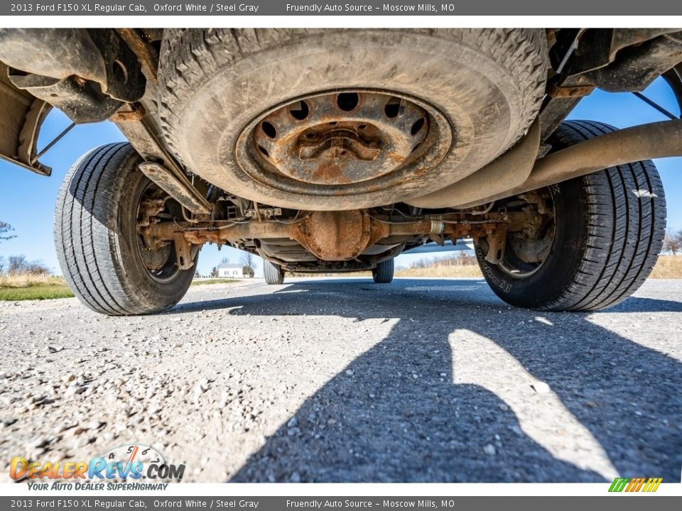 2013 Ford F150 XL Regular Cab Oxford White / Steel Gray Photo #13