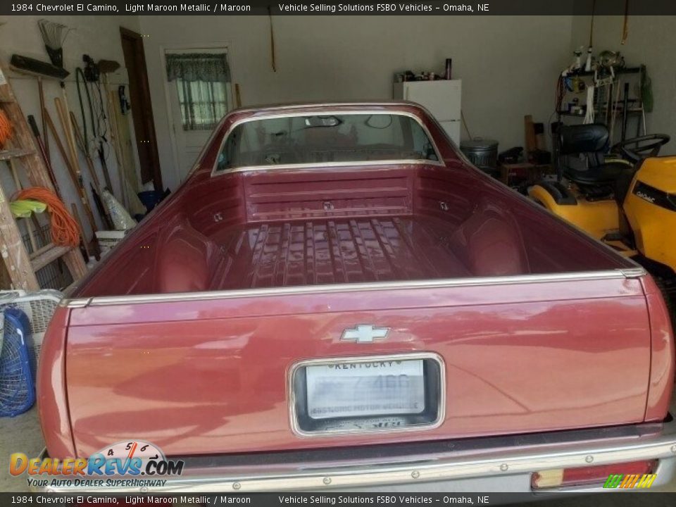 1984 Chevrolet El Camino Light Maroon Metallic / Maroon Photo #9