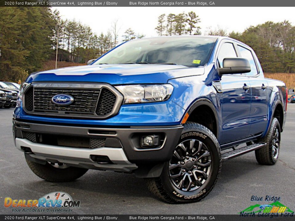 2020 Ford Ranger XLT SuperCrew 4x4 Lightning Blue / Ebony Photo #1