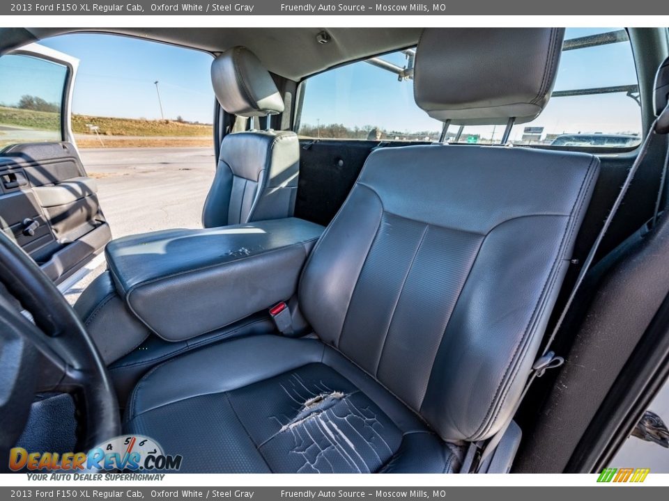 2013 Ford F150 XL Regular Cab Oxford White / Steel Gray Photo #18