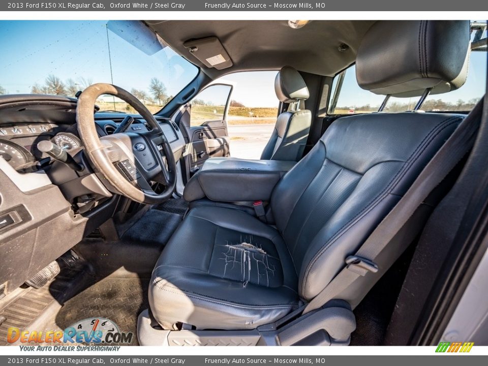 2013 Ford F150 XL Regular Cab Oxford White / Steel Gray Photo #19