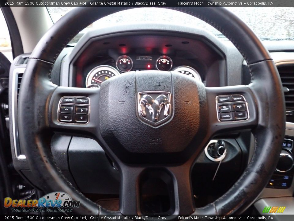 2015 Ram 1500 Outdoorsman Crew Cab 4x4 Steering Wheel Photo #22