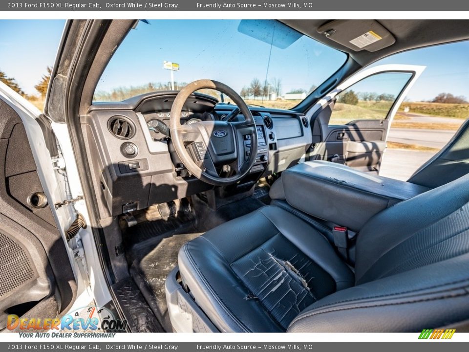 2013 Ford F150 XL Regular Cab Oxford White / Steel Gray Photo #20