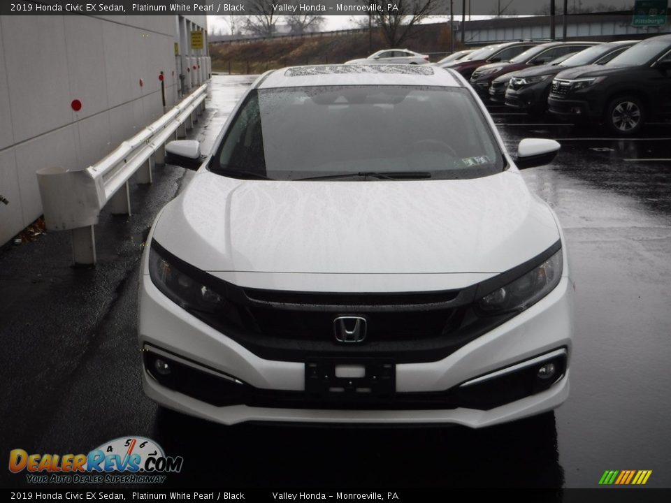 2019 Honda Civic EX Sedan Platinum White Pearl / Black Photo #5