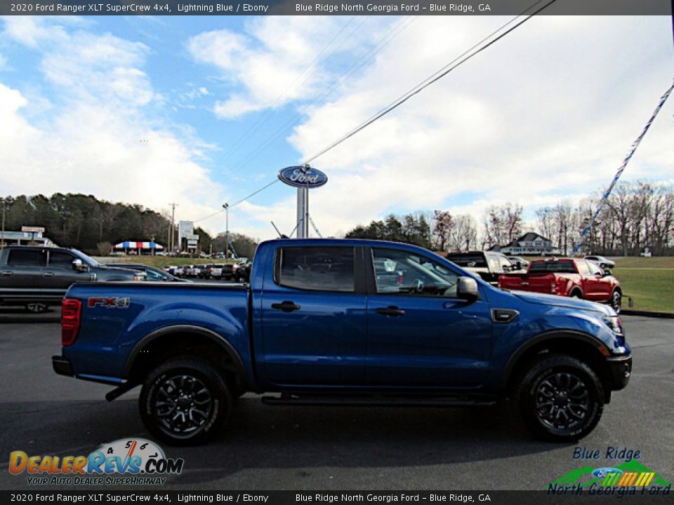 2020 Ford Ranger XLT SuperCrew 4x4 Lightning Blue / Ebony Photo #6