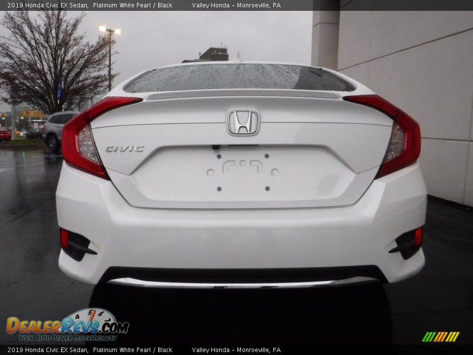 2019 Honda Civic EX Sedan Platinum White Pearl / Black Photo #7