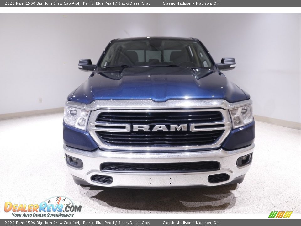 2020 Ram 1500 Big Horn Crew Cab 4x4 Patriot Blue Pearl / Black/Diesel Gray Photo #2