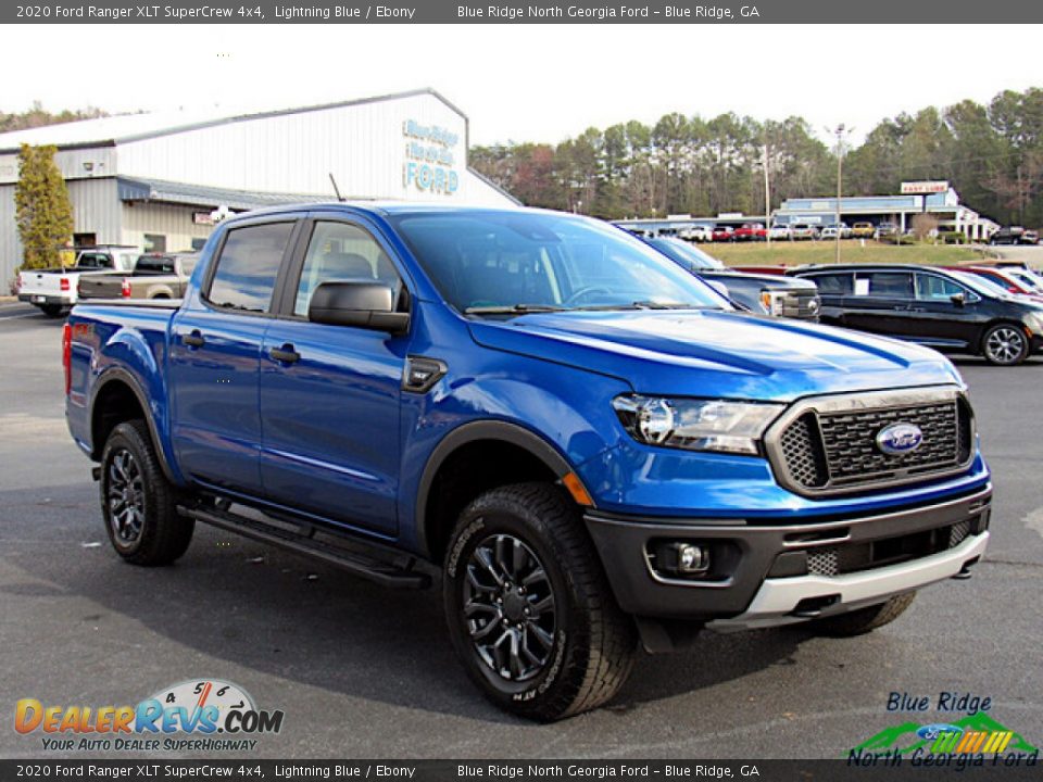 2020 Ford Ranger XLT SuperCrew 4x4 Lightning Blue / Ebony Photo #7