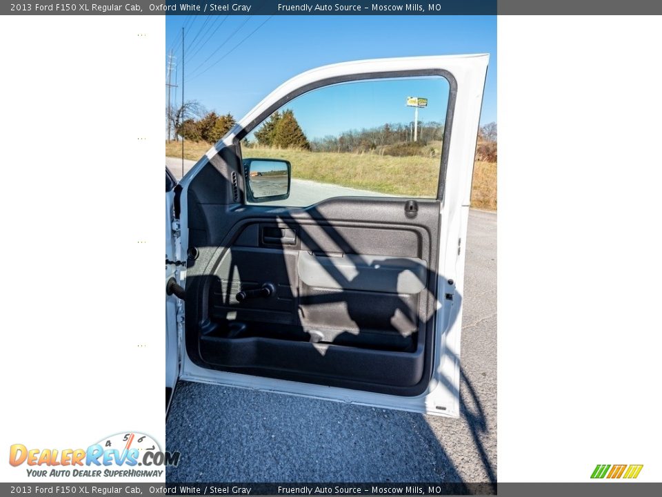 2013 Ford F150 XL Regular Cab Oxford White / Steel Gray Photo #23