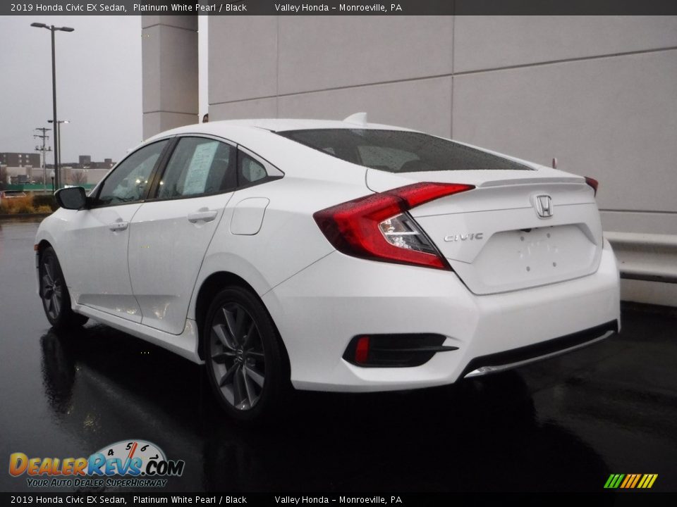 2019 Honda Civic EX Sedan Platinum White Pearl / Black Photo #8