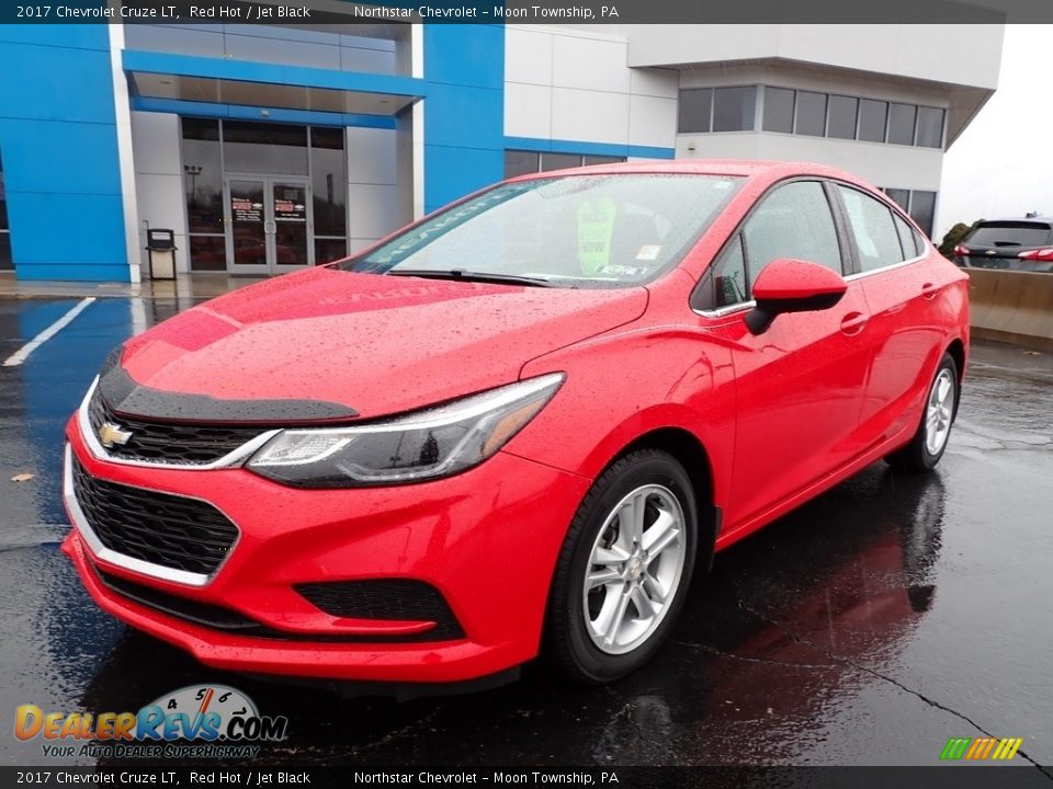 2017 Chevrolet Cruze LT Red Hot / Jet Black Photo #2