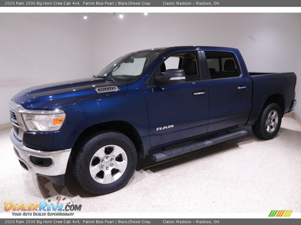 2020 Ram 1500 Big Horn Crew Cab 4x4 Patriot Blue Pearl / Black/Diesel Gray Photo #3