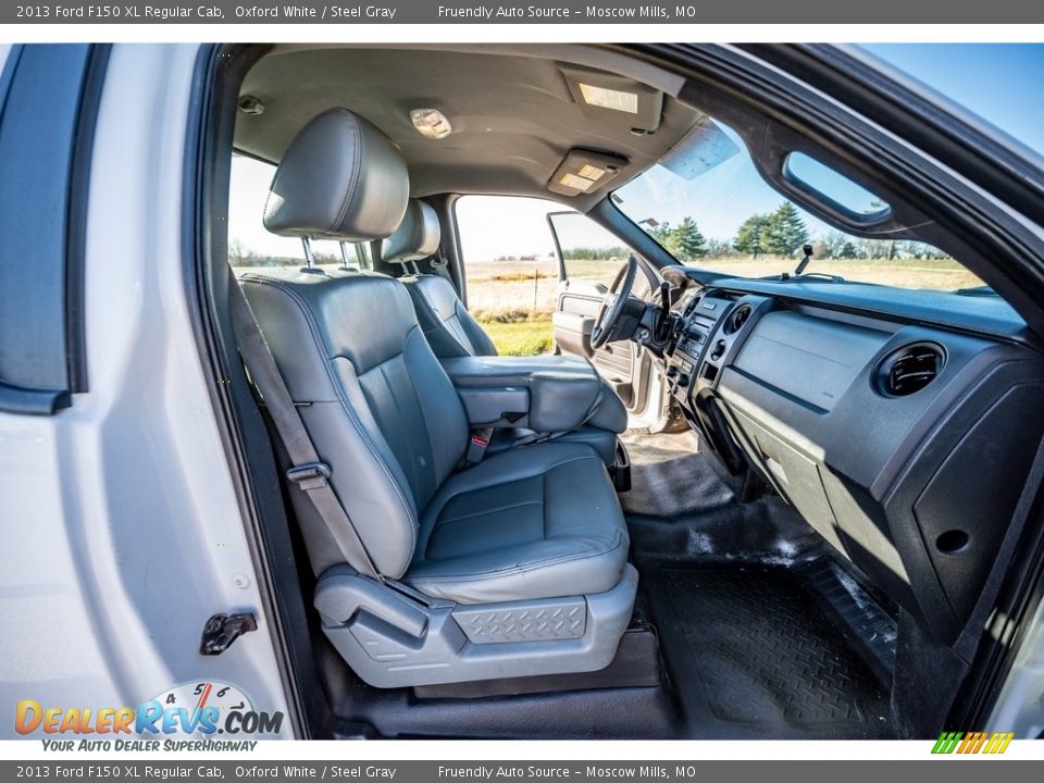 2013 Ford F150 XL Regular Cab Oxford White / Steel Gray Photo #25