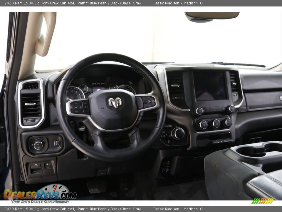 2020 Ram 1500 Big Horn Crew Cab 4x4 Patriot Blue Pearl / Black/Diesel Gray Photo #6