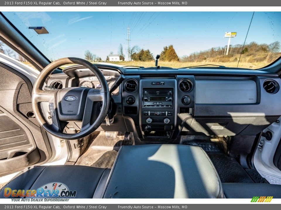 2013 Ford F150 XL Regular Cab Oxford White / Steel Gray Photo #27