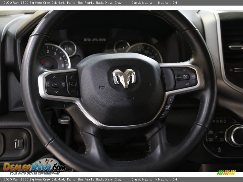 2020 Ram 1500 Big Horn Crew Cab 4x4 Patriot Blue Pearl / Black/Diesel Gray Photo #7
