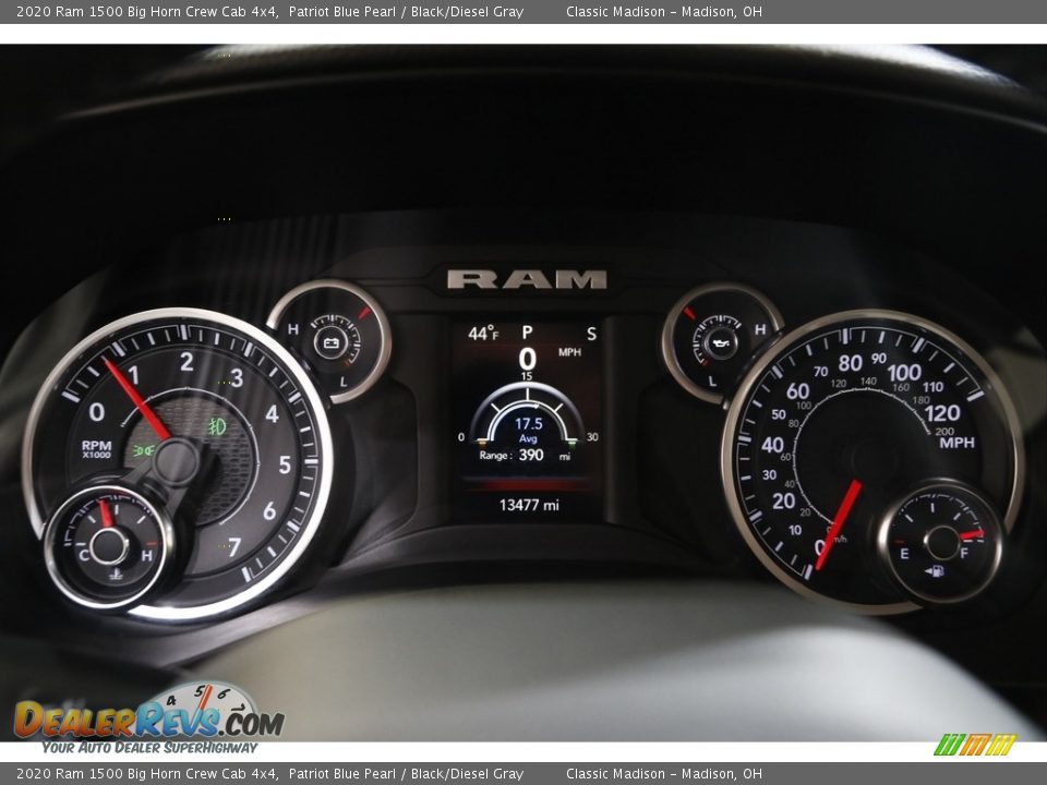 2020 Ram 1500 Big Horn Crew Cab 4x4 Patriot Blue Pearl / Black/Diesel Gray Photo #8