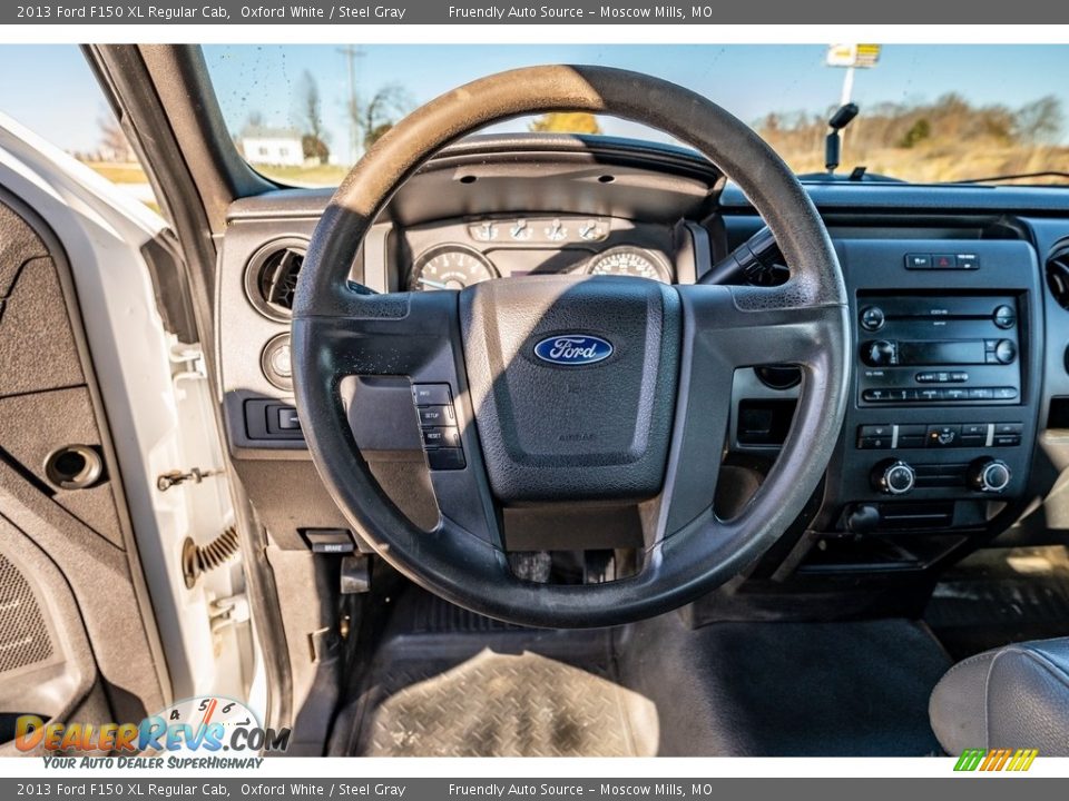 2013 Ford F150 XL Regular Cab Oxford White / Steel Gray Photo #29