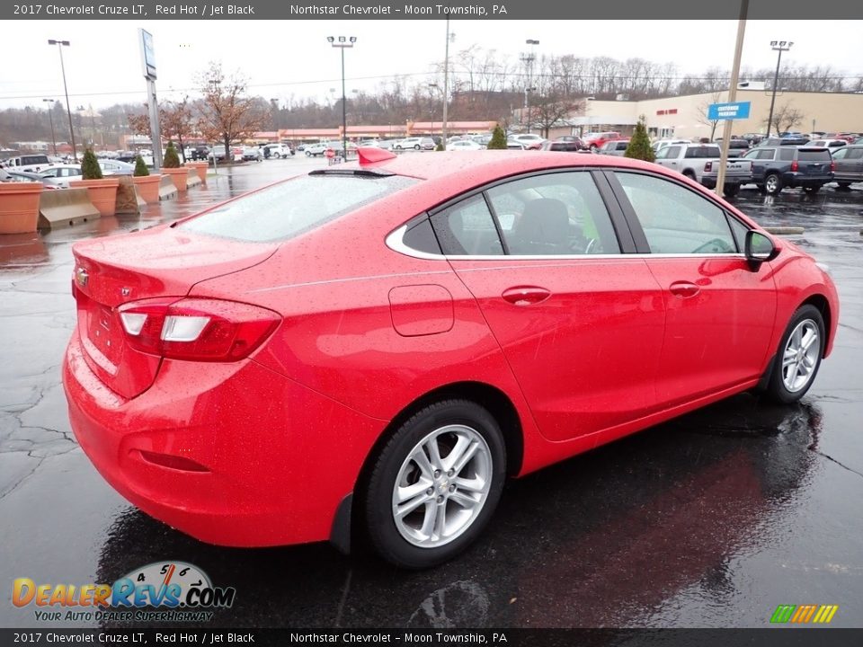 2017 Chevrolet Cruze LT Red Hot / Jet Black Photo #9