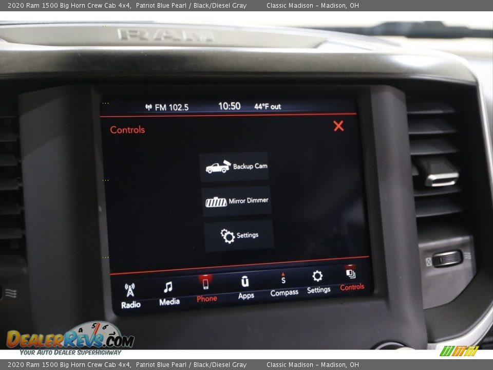 2020 Ram 1500 Big Horn Crew Cab 4x4 Patriot Blue Pearl / Black/Diesel Gray Photo #13