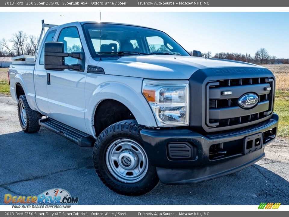 2013 Ford F250 Super Duty XLT SuperCab 4x4 Oxford White / Steel Photo #1