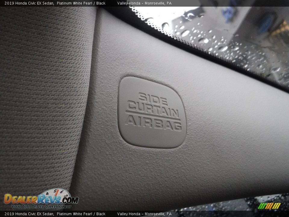2019 Honda Civic EX Sedan Platinum White Pearl / Black Photo #20