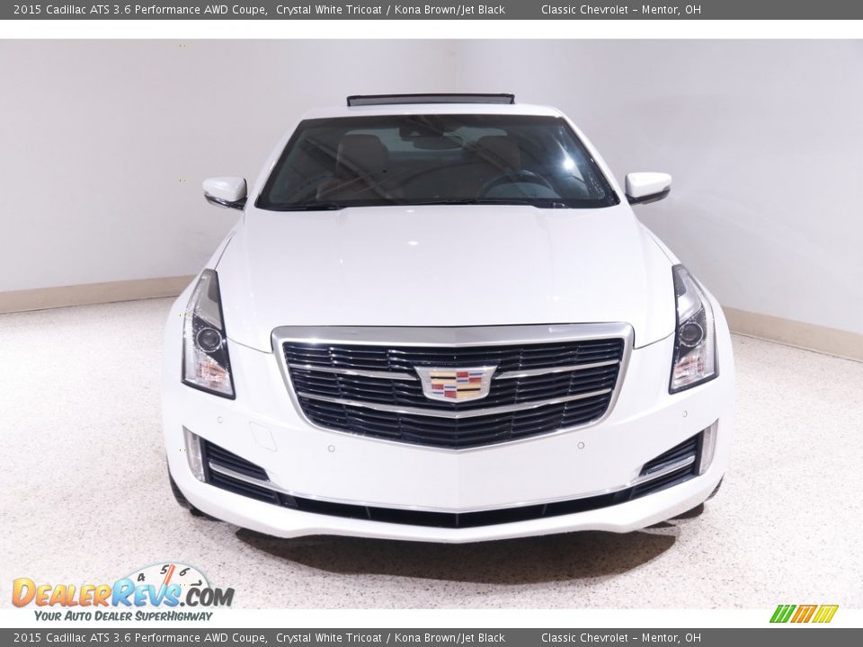 Crystal White Tricoat 2015 Cadillac ATS 3.6 Performance AWD Coupe Photo #2