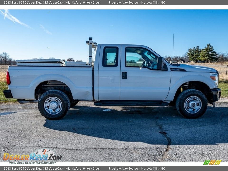 2013 Ford F250 Super Duty XLT SuperCab 4x4 Oxford White / Steel Photo #3