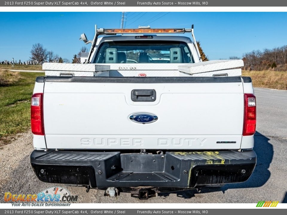 2013 Ford F250 Super Duty XLT SuperCab 4x4 Oxford White / Steel Photo #5