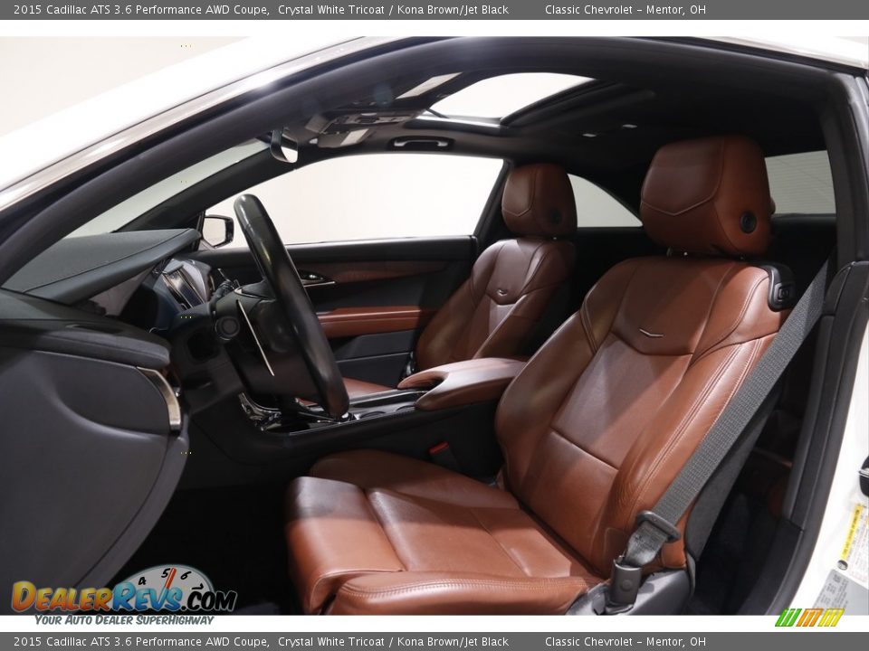 Kona Brown/Jet Black Interior - 2015 Cadillac ATS 3.6 Performance AWD Coupe Photo #5