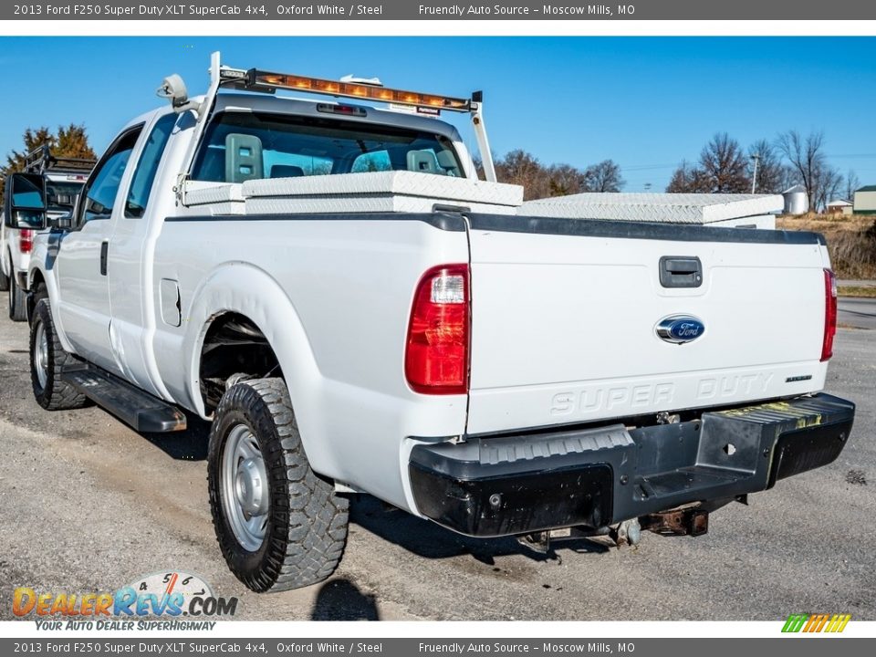 2013 Ford F250 Super Duty XLT SuperCab 4x4 Oxford White / Steel Photo #6