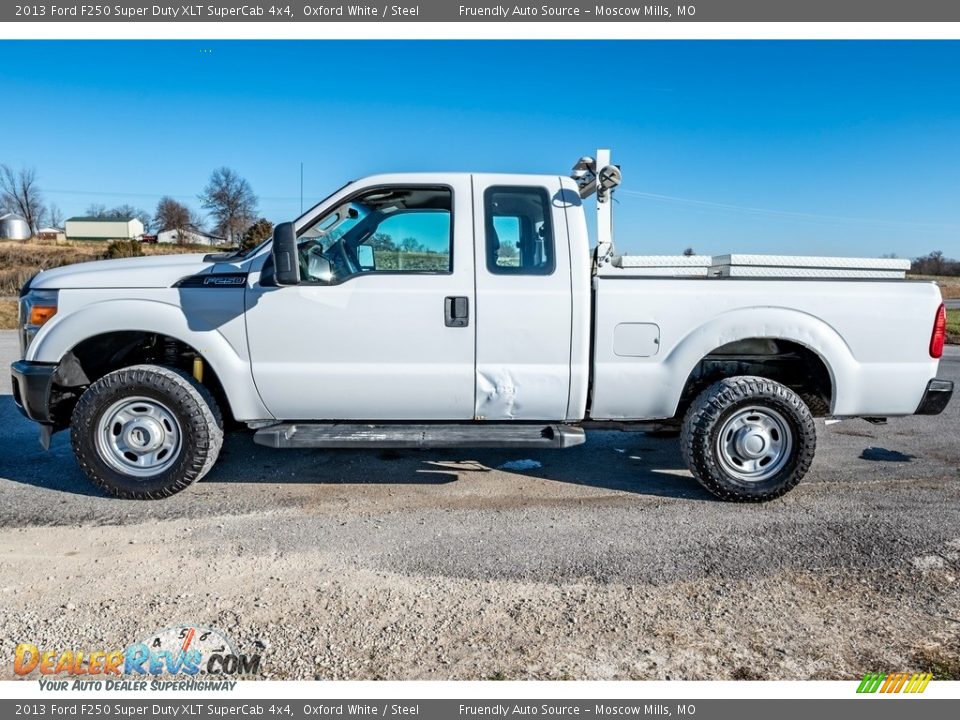 2013 Ford F250 Super Duty XLT SuperCab 4x4 Oxford White / Steel Photo #7