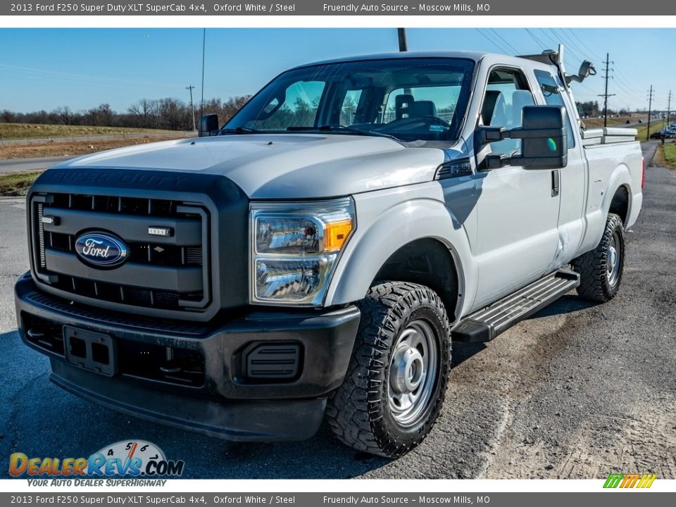 2013 Ford F250 Super Duty XLT SuperCab 4x4 Oxford White / Steel Photo #8