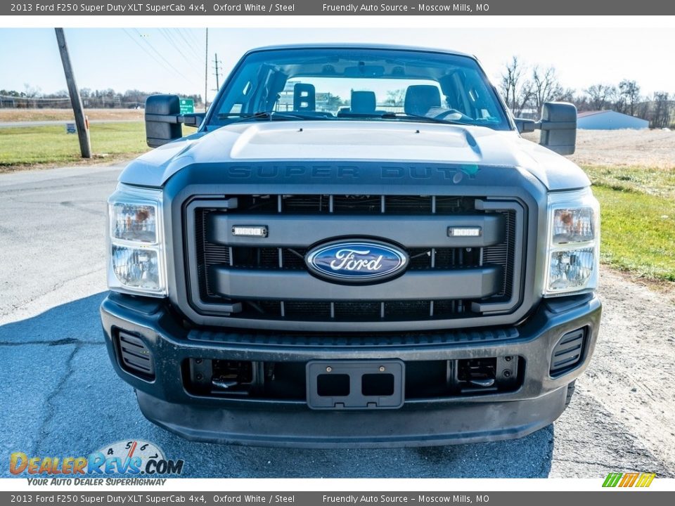 2013 Ford F250 Super Duty XLT SuperCab 4x4 Oxford White / Steel Photo #9