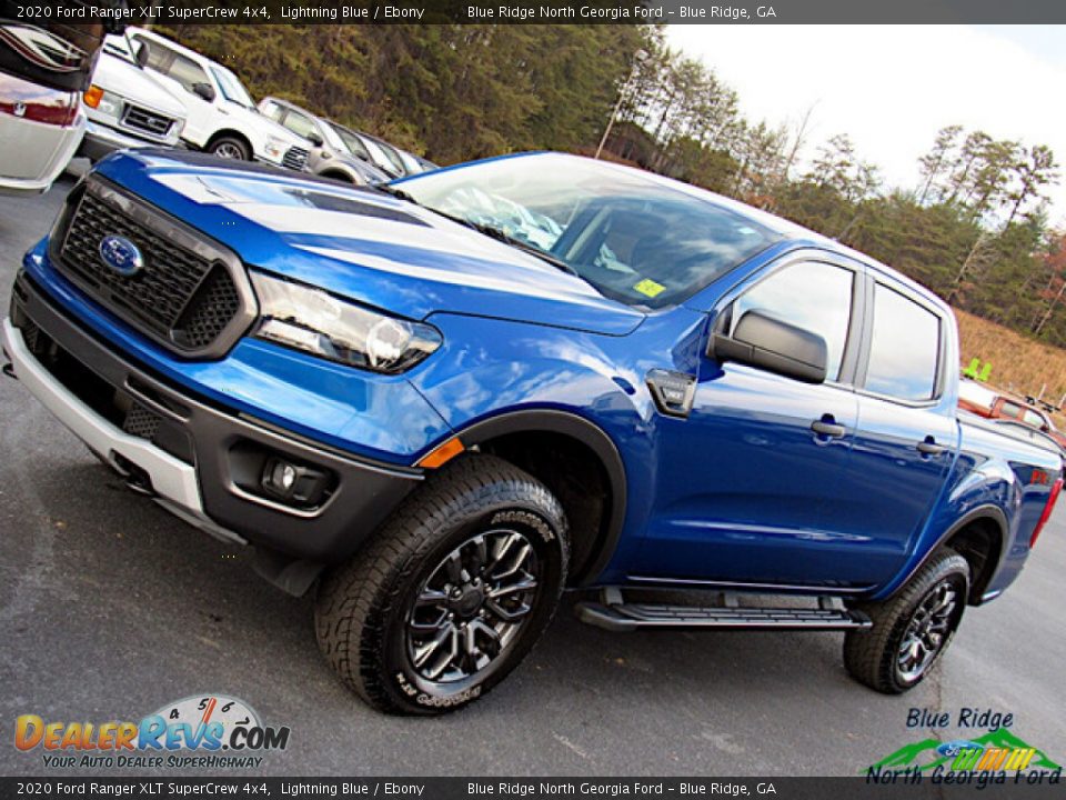 2020 Ford Ranger XLT SuperCrew 4x4 Lightning Blue / Ebony Photo #27