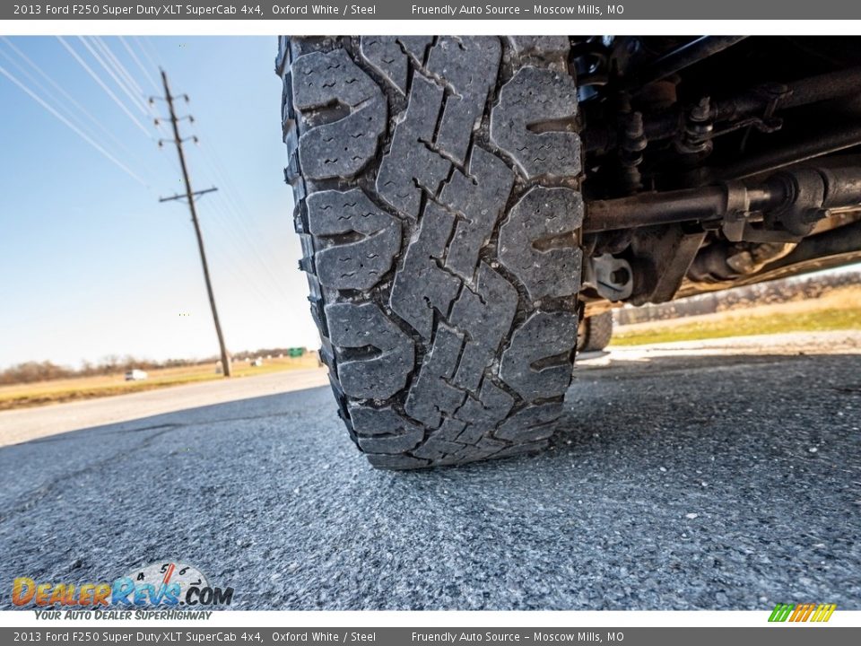 2013 Ford F250 Super Duty XLT SuperCab 4x4 Oxford White / Steel Photo #11