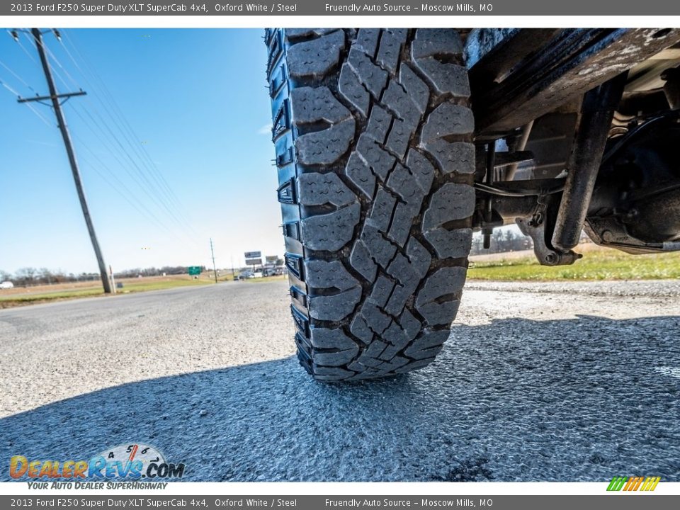 2013 Ford F250 Super Duty XLT SuperCab 4x4 Oxford White / Steel Photo #12