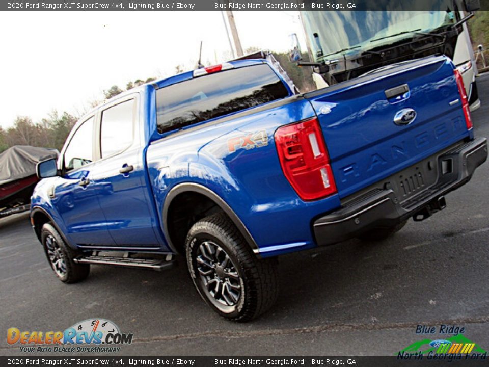 2020 Ford Ranger XLT SuperCrew 4x4 Lightning Blue / Ebony Photo #30