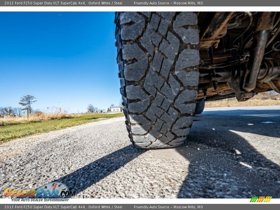 2013 Ford F250 Super Duty XLT SuperCab 4x4 Oxford White / Steel Photo #14