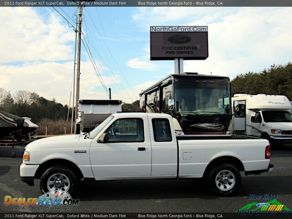 2011 Ford Ranger XLT SuperCab Oxford White / Medium Dark Flint Photo #2