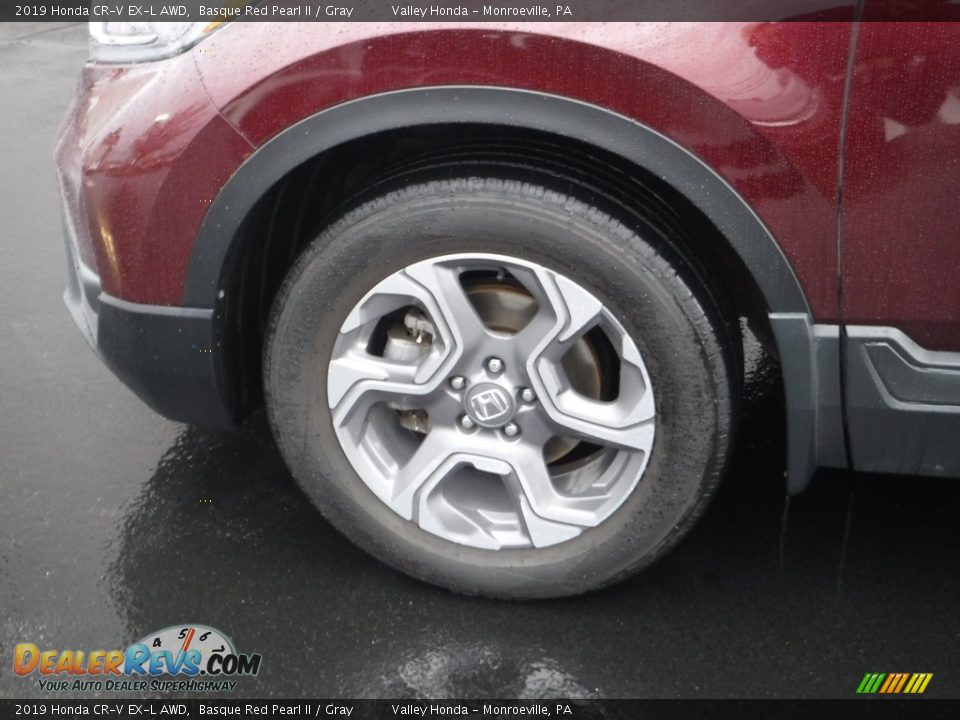 2019 Honda CR-V EX-L AWD Basque Red Pearl II / Gray Photo #3