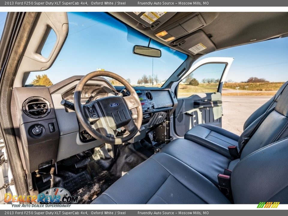 2013 Ford F250 Super Duty XLT SuperCab 4x4 Oxford White / Steel Photo #19