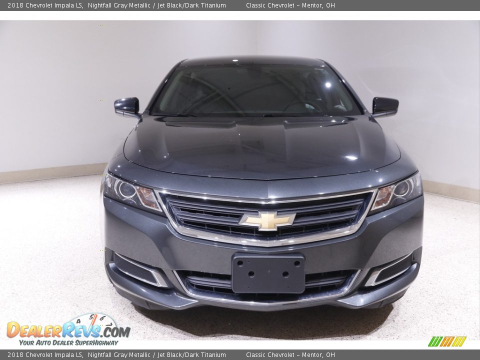 2018 Chevrolet Impala LS Nightfall Gray Metallic / Jet Black/Dark Titanium Photo #2