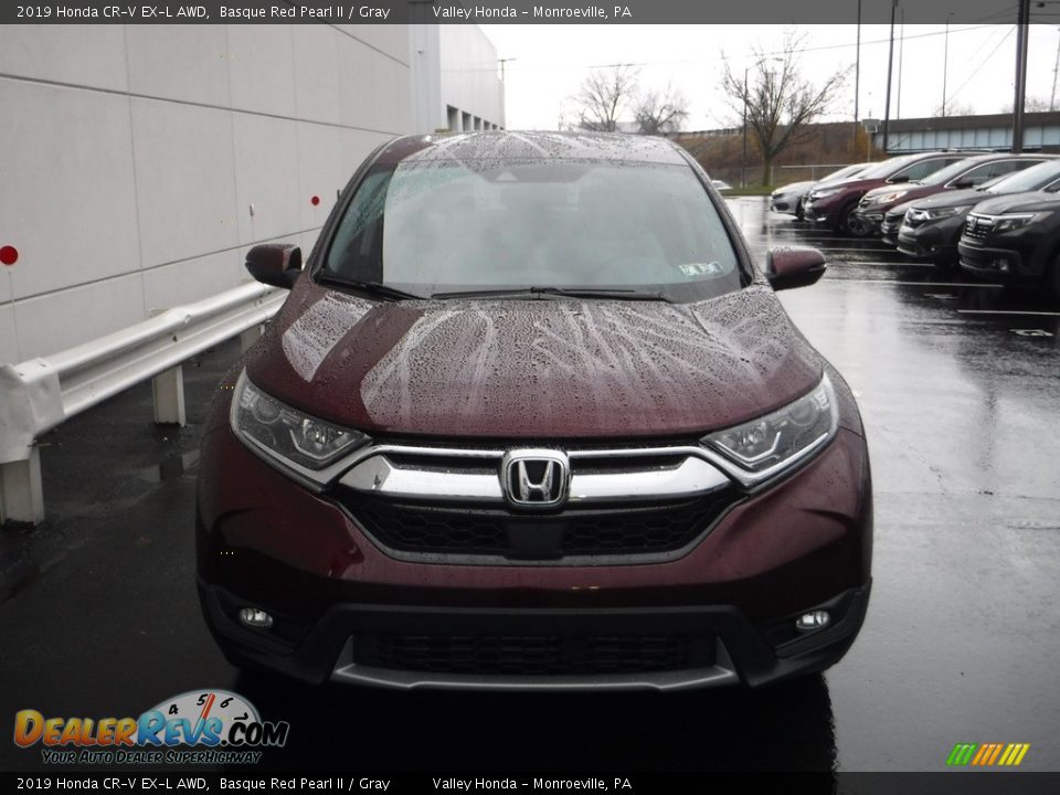 2019 Honda CR-V EX-L AWD Basque Red Pearl II / Gray Photo #5