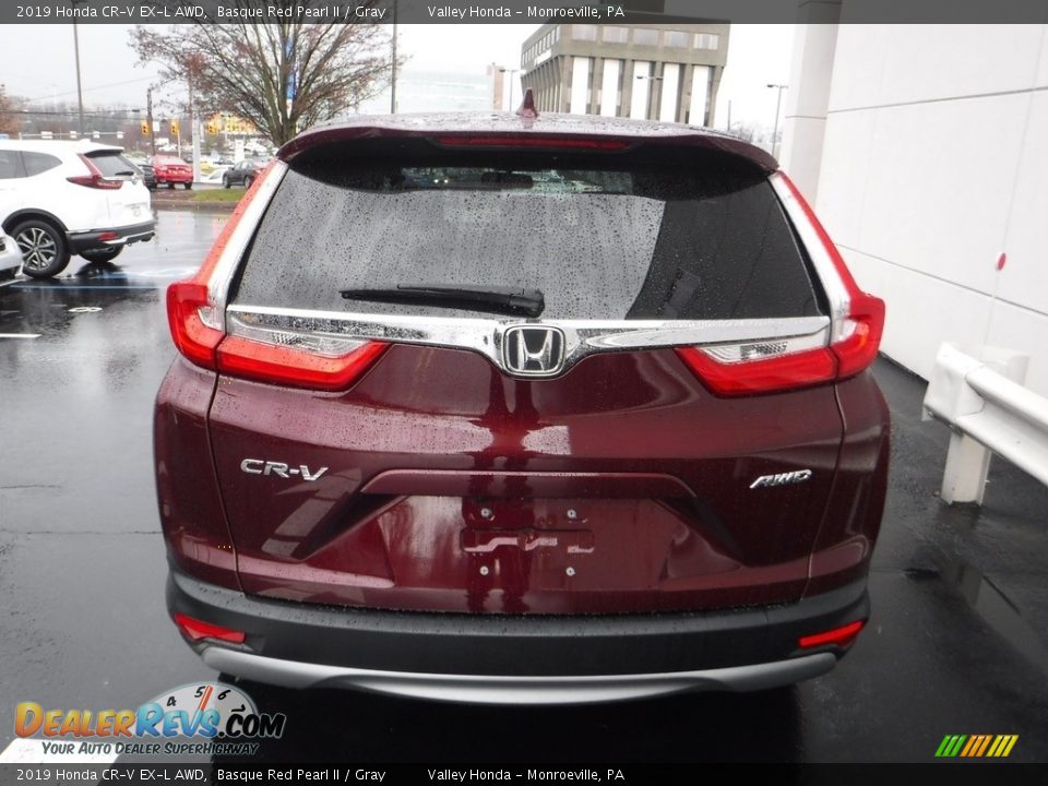 2019 Honda CR-V EX-L AWD Basque Red Pearl II / Gray Photo #8