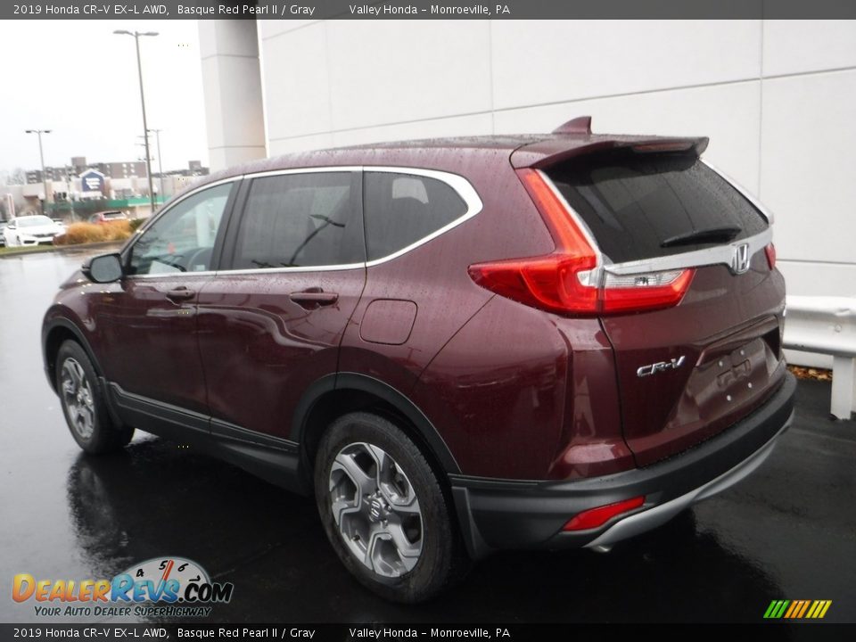2019 Honda CR-V EX-L AWD Basque Red Pearl II / Gray Photo #10